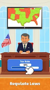 Conquer Countries law regulation screen with legislative choices